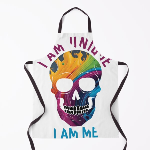 Item preview, Vibrant Skull... I am unique... I am me designed and sold by CHASAcreative.