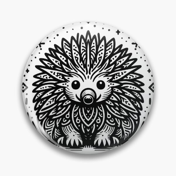 Item preview, Cute Echidna Illustration – Zen Doodle Australian Animal Art designed and sold by Aritxa.