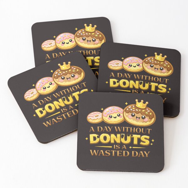 Item preview, Funny Donuts Quote – A Day Without Donuts Is Wasted designed and sold by Irysek.