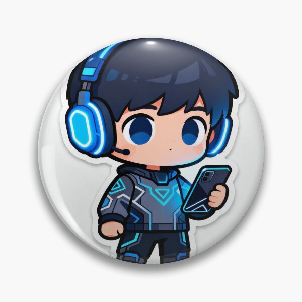 Item preview, Cute Gamer Boy with Headphones - Aesthetic Gaming Sticker designed and sold by PRITEXGROUPSAC.