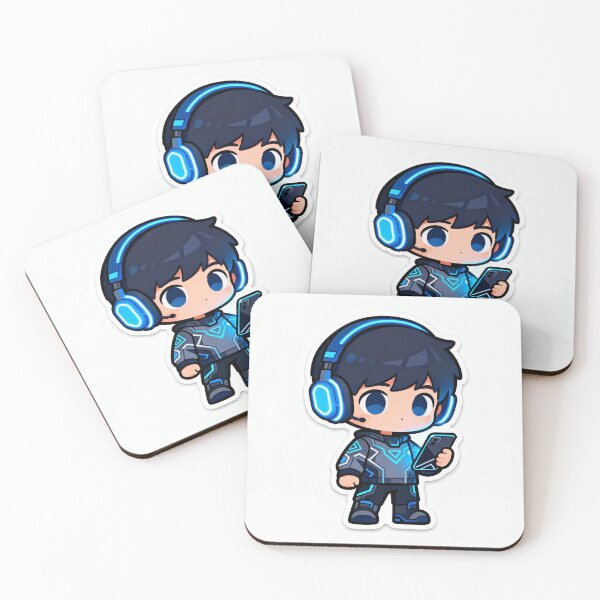 Item preview, Cute Gamer Boy with Headphones - Aesthetic Gaming Sticker designed and sold by PRITEXGROUPSAC.