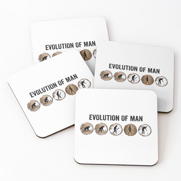 Item preview, Evolution Of Man Coin Collector Metal Detecting designed and sold by Fenay Designs.