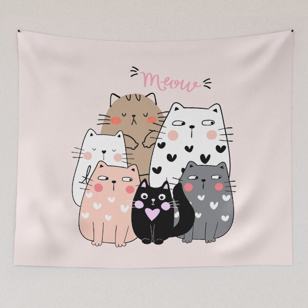 Item preview, Cute Cats Drawn with Love Purr-fect Love: Cute Cat Illustrations designed and sold by AriStyleArt.