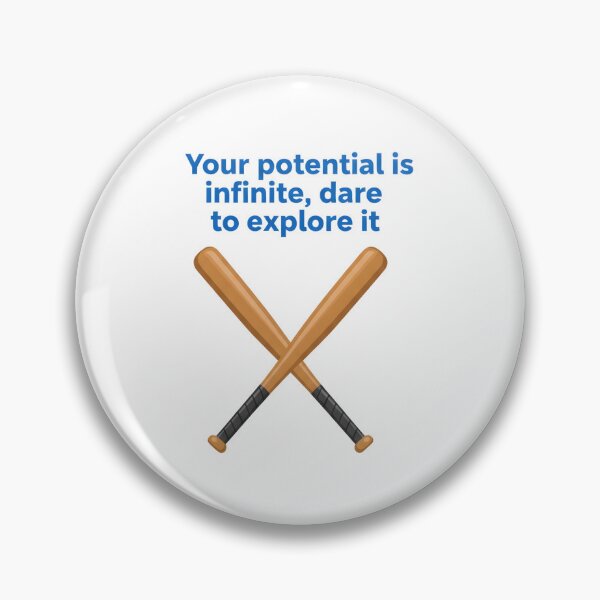 Item preview, Infinite Potential: Crossed Bats Motivational Poster designed and sold by VibranPalette.