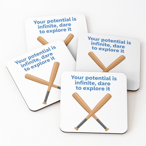 Item preview, Infinite Potential: Crossed Bats Motivational Poster designed and sold by VibranPalette.