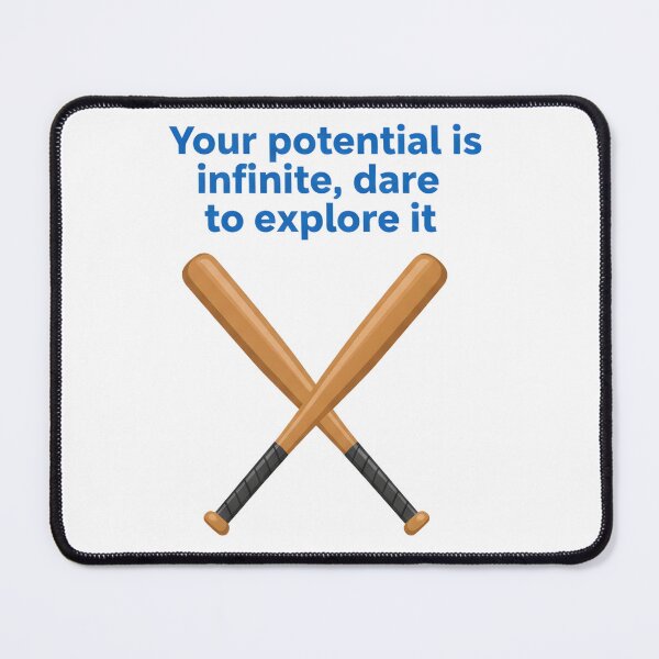 Item preview, Infinite Potential: Crossed Bats Motivational Poster designed and sold by VibranPalette.