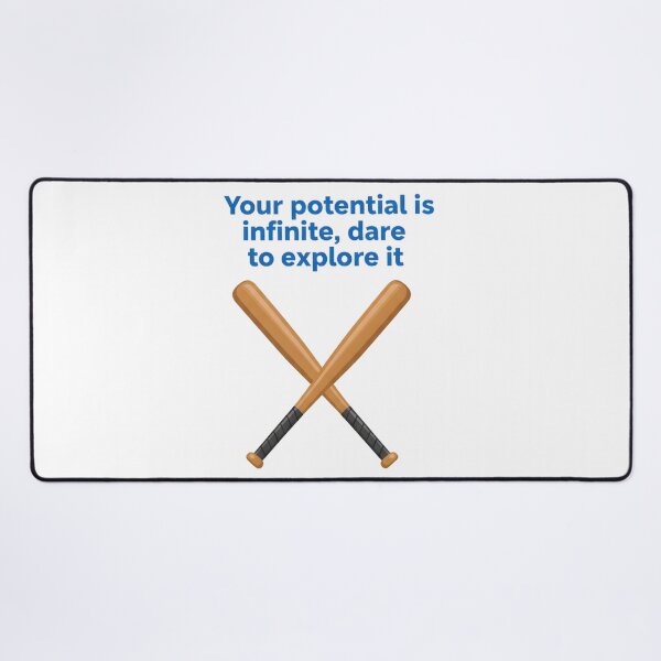 Item preview, Infinite Potential: Crossed Bats Motivational Poster designed and sold by VibranPalette.