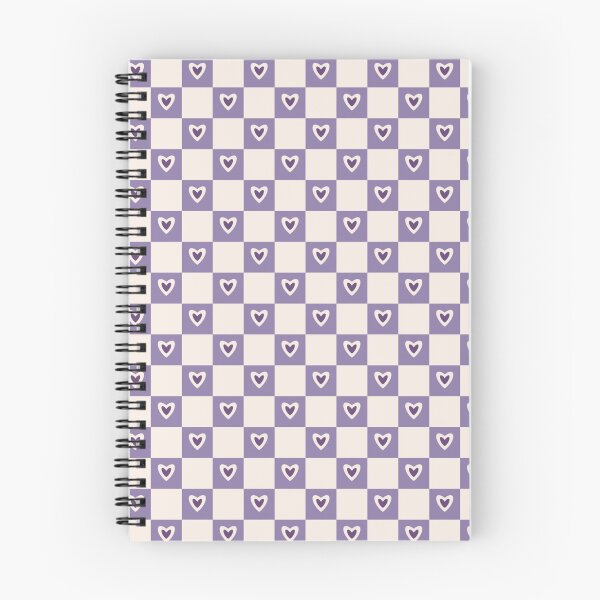 Item preview, Purple Hearts Checkerboard designed and sold by HarrisHouseDesigns.