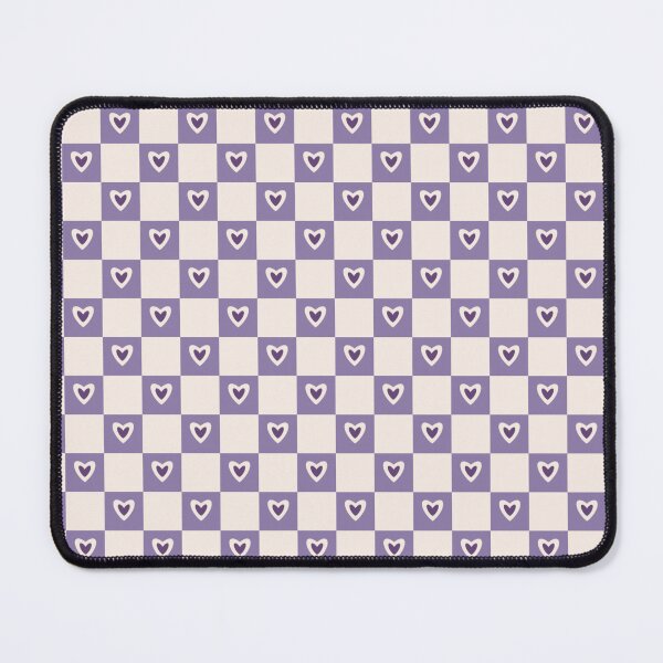 Item preview, Purple Hearts Checkerboard designed and sold by HarrisHouseDesigns.