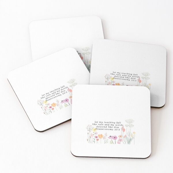 Item preview, Bible Verse Deuteronomy 32:2 Floral designed and sold by ReaganElaineW.
