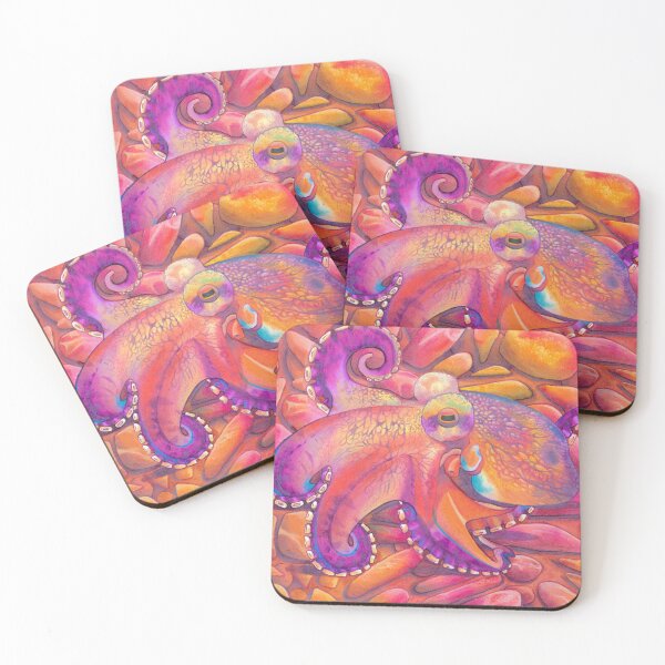Artikelvorschau, Oktopus zwischen Felsen entworfen und verkauft von Nicholdesigns.