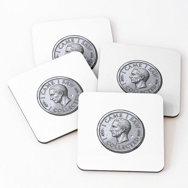 Item preview, I Came I Saw I Collected Caesar Coin Graphic designed and sold by Fenay Designs.