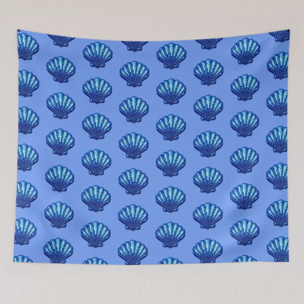 Item preview, Blue Sequin Seashell designed and sold by parisiantoast.