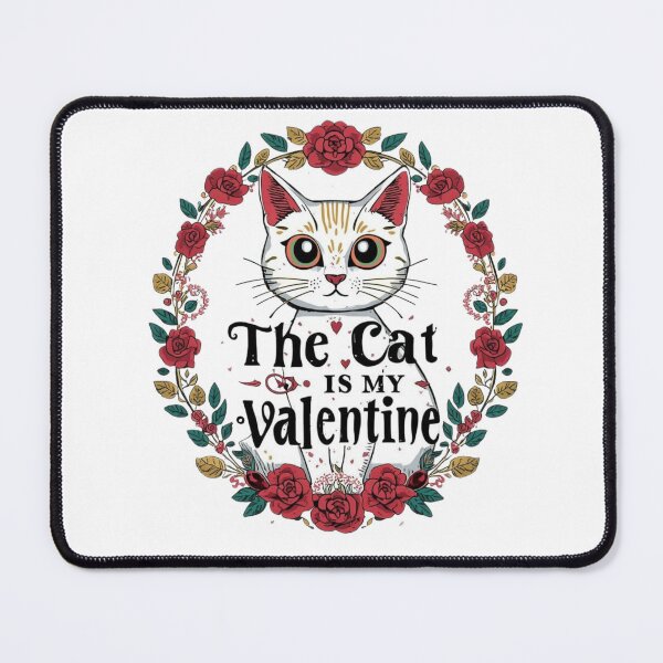 Item preview, My Valentine – Funny Cat Lover Valentine’s Day Shirt designed and sold by Lamagift.