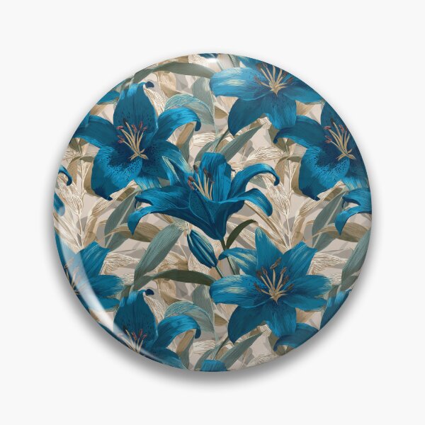 Item preview, Edgy Lilies Flower  - Birthday Flower Pattern  - Anniversary Gifts For Him designed and sold by RoyalStarsPatts.