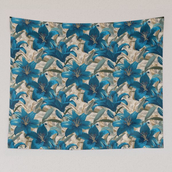 Item preview, Edgy Lilies Flower  - Birthday Flower Pattern  - Anniversary Gifts For Him designed and sold by RoyalStarsPatts.