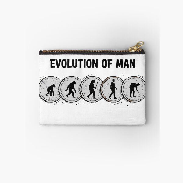 Item preview, Evolution Of Man Coin Collecting Silver Coin Style designed and sold by Fenay Designs.