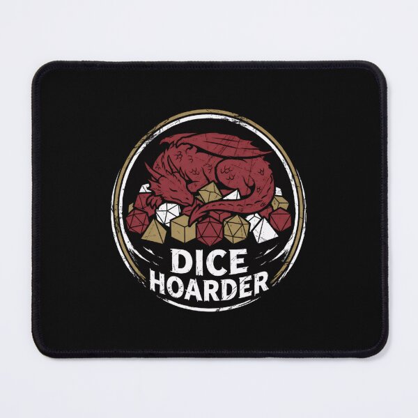 Item preview, Dice Hoarder Red Dragon Sleeping On Polyhedral Dice designed and sold by Fenay Designs.