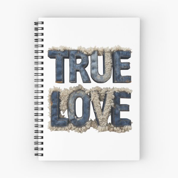 Item preview, Faux Fur and Denim True Love Typography designed and sold by newvisionart191.