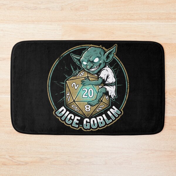 Item preview, Dice Goblin Hugging Glowing D20 Funny RPG designed and sold by Fenay Designs.