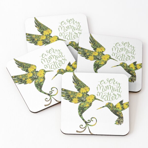 Item preview, Hummingbirds with daisy background...Every Moment Matters designed and sold by CHASAcreative.