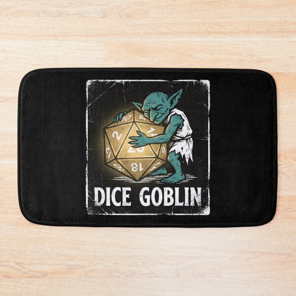 Item preview, Dice Goblin Hugging D20 Funny Fantasy Gamer designed and sold by Fenay Designs.