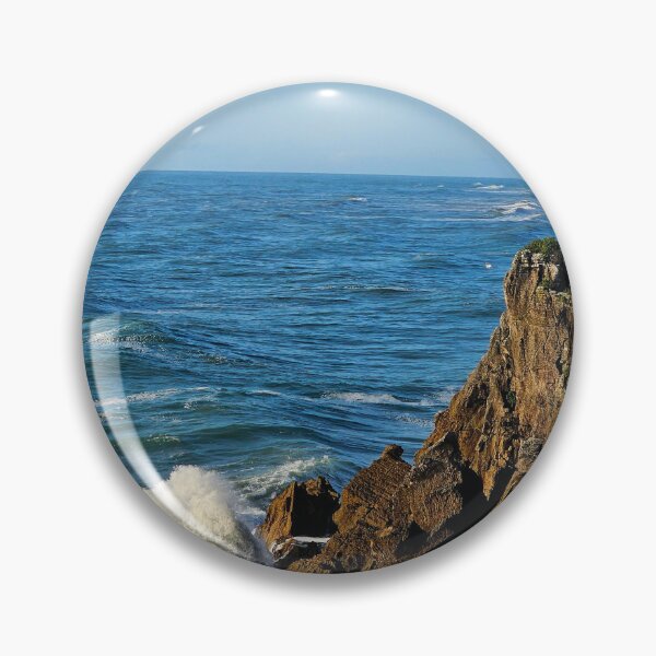 Item preview, Wave crashing on rocky outcrop designed and sold by DanLeutton.