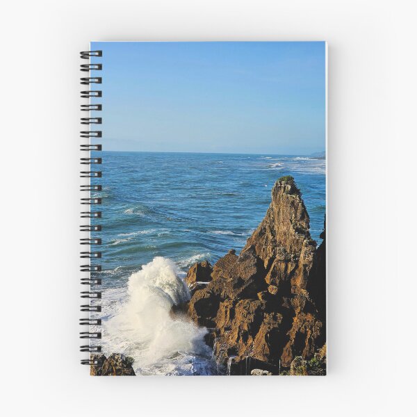 Item preview, Wave crashing on rocky outcrop designed and sold by DanLeutton.