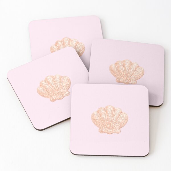 Item preview, Peach Sequin Seashell designed and sold by parisiantoast.