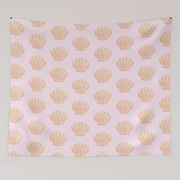 Item preview, Peach Sequin Seashell designed and sold by parisiantoast.