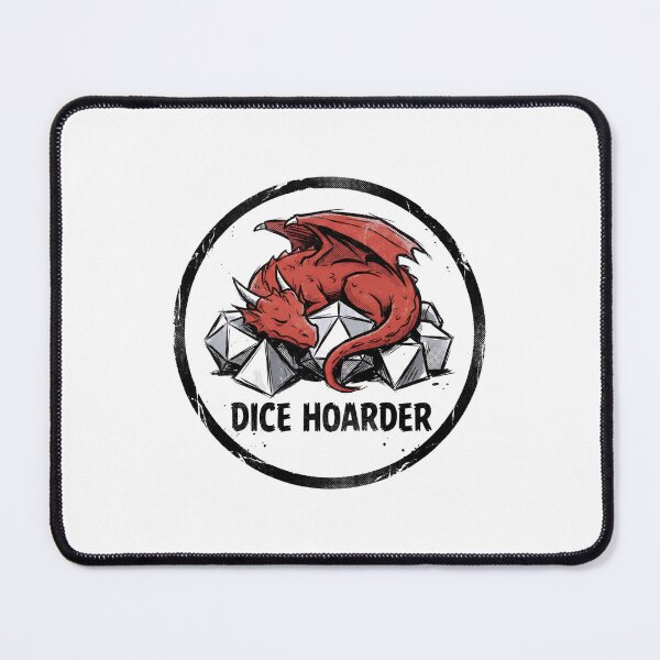Item preview, Dice Hoarder Dragon Resting On Polyhedral Set designed and sold by Fenay Designs.