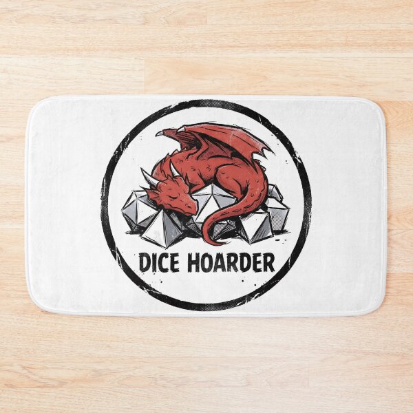 Item preview, Dice Hoarder Dragon Resting On Polyhedral Set designed and sold by Fenay Designs.