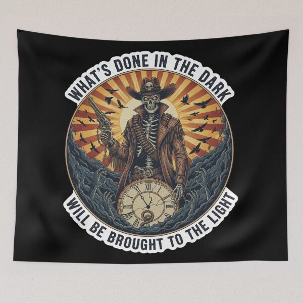 Item preview, God's Gonna Cut You Down Outlaw Reaper designed and sold by Saddle Tramp Designs.