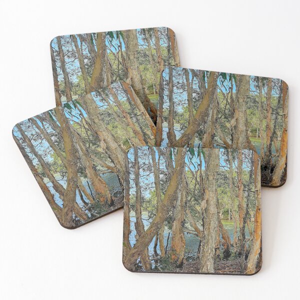 Item preview, Paperback trees on side of lake designed and sold by DanLeutton.