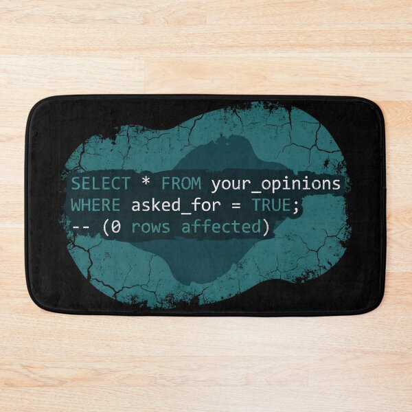 Item preview, Select From Your Opinions Funny SQL Code Sarcasm designed and sold by Fenay Designs.