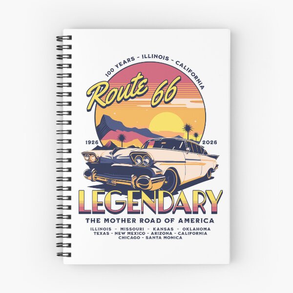 Item preview, Route 66 - 100 Years of Legendary - 1926-2026 - The Mother Road of America - Retro Sunset Edition designed and sold by RMD-Design.
