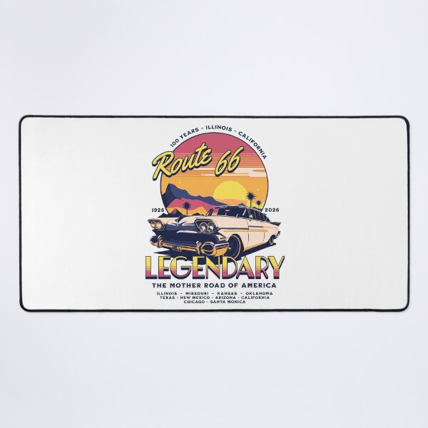 Item preview, Route 66 - 100 Years of Legendary - 1926-2026 - The Mother Road of America - Retro Sunset Edition designed and sold by RMD-Design.