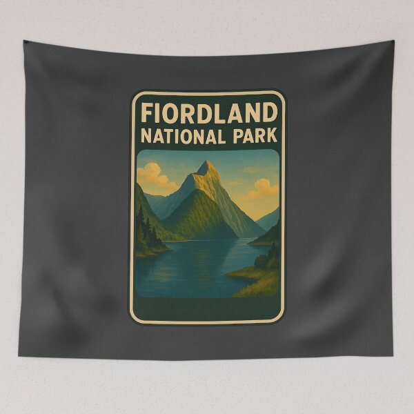 Item preview, New Zealand National Parks Art: Fiordland  designed and sold by PinUpPizzazz.