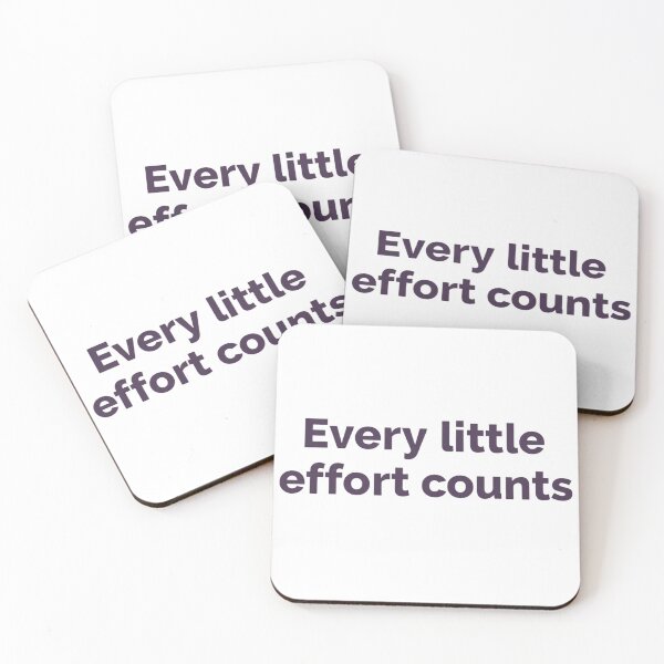 Item preview, Daily Hustle: "Every Little Effort Counts" Motivational Typography designed and sold by VibranPalette.