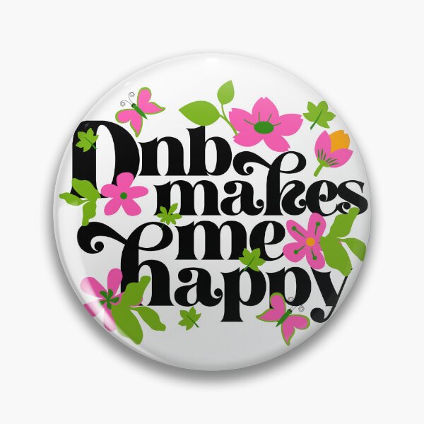 Item preview, DNB - Makes Me Happy (Black)  designed and sold by Discothreadz.
