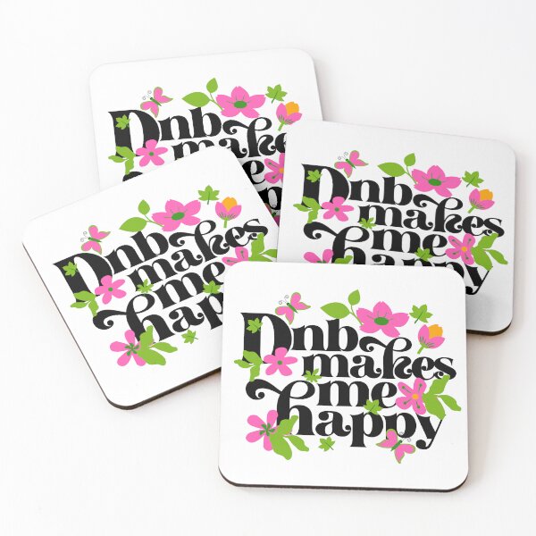 Item preview, DNB - Makes Me Happy (Black)  designed and sold by Discothreadz.