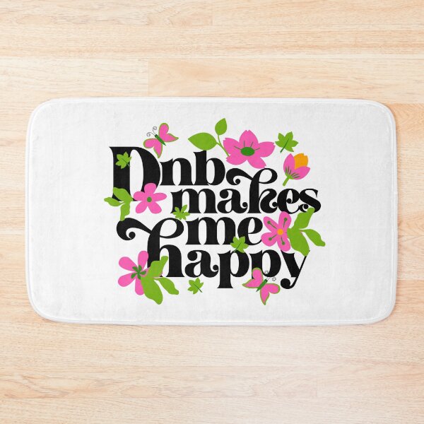 Item preview, DNB - Makes Me Happy (Black)  designed and sold by Discothreadz.