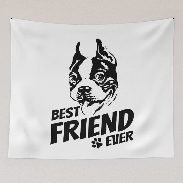 Item preview, Boston Terrier - best friend - dog owner designed and sold by Halfstone.