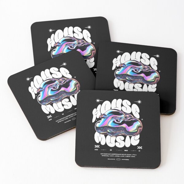 Item preview, HOUSE MUSIC  - Y2K Liquud Metal (White)  designed and sold by Discothreadz.
