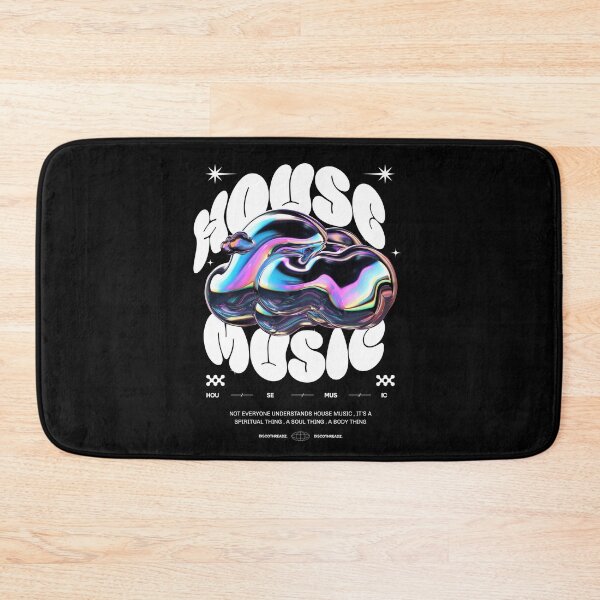 Item preview, HOUSE MUSIC  - Y2K Liquud Metal (White)  designed and sold by Discothreadz.