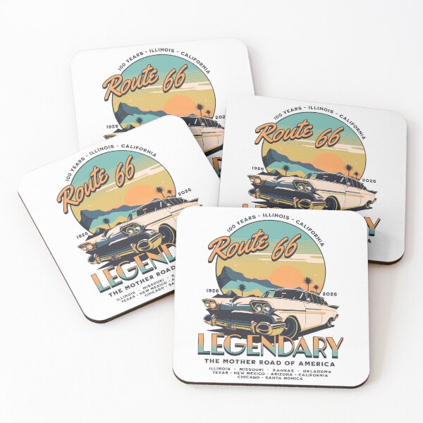Item preview, Route 66 - 100 Years of Legendary - 1926-2026 - The Mother Road of America - Retro Toy Edition designed and sold by RMD-Design.