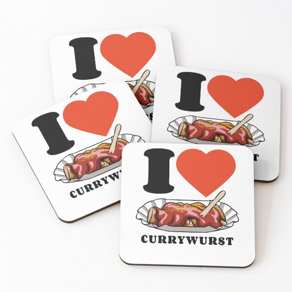 Item preview, I love currywurst - fast food fan - sausage cult designed and sold by Halfstone.