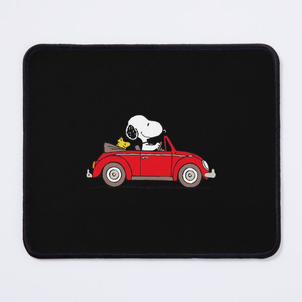 Item preview, Snoopy and Woodstock from the Peanuts comic strip, driving a classic red car designed and sold by Kazenofab88.