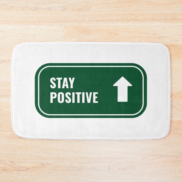 Item preview, Stay Positive - Motivational Highway Road Sign designed and sold by Shape Snip Studio.