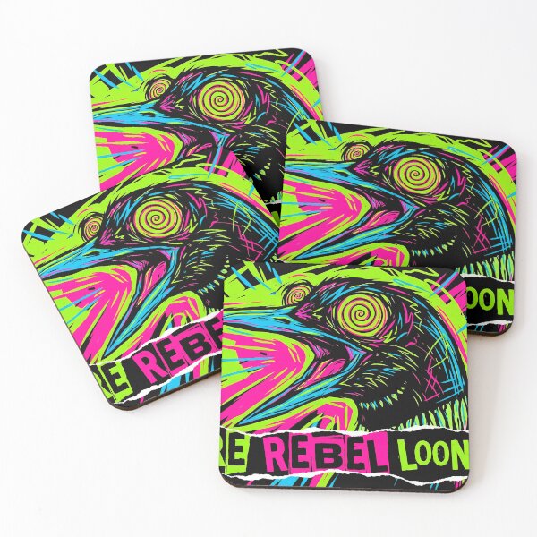 Item preview, Pure Rebel Loonacy – Psychedelic Crow Punk Art designed and sold by WallaceSilvaART.